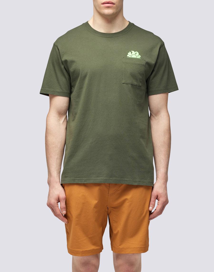 Sundek T-SHIRT CON TASCA m609tej7800-30201 Consegna Veloce