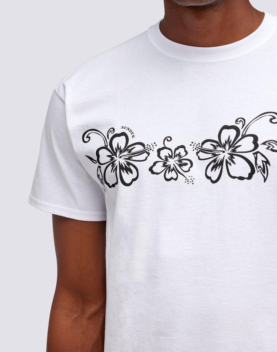 Sundek T-SHIRT ARCHIVE HIBISCUS PRINT m636tejy3ia-00600 Affare Del Giorno