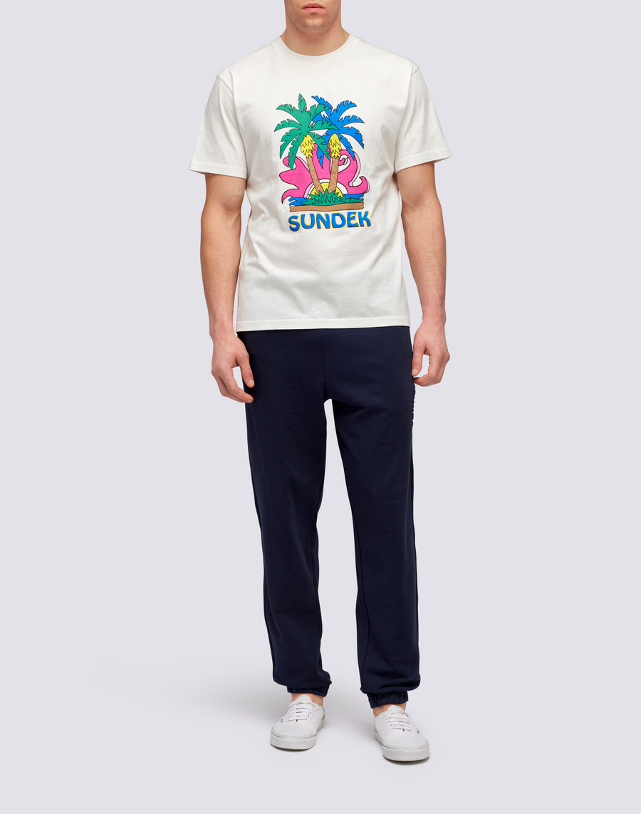 Sundek T-SHIRT ISLAND PRINT m613tejr900-03900 Novità