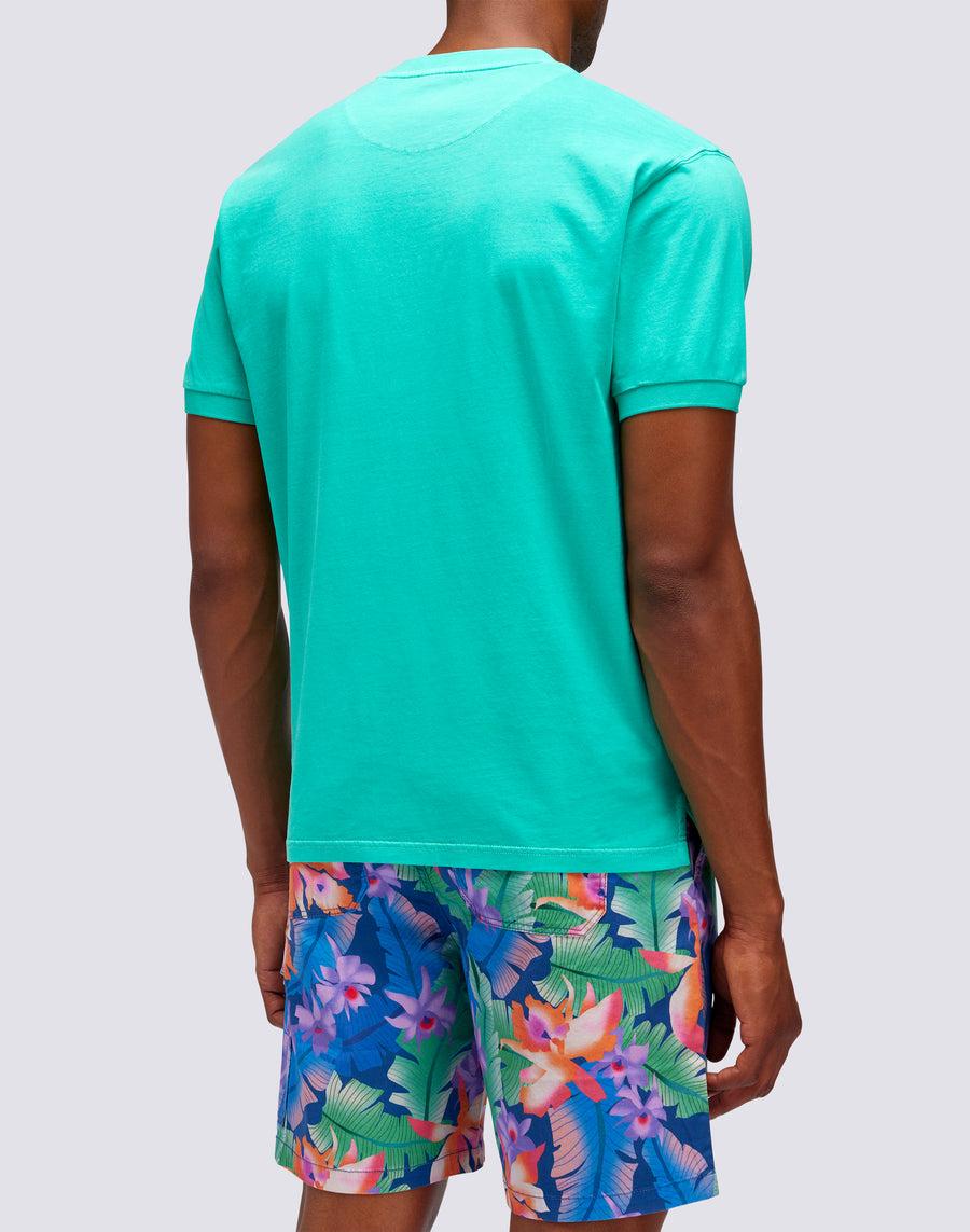 Sundek T-SHIRT NEW DEY GIROCOLLO TINTO CAPO CON LOGO m108tej78tc-a3201 Online