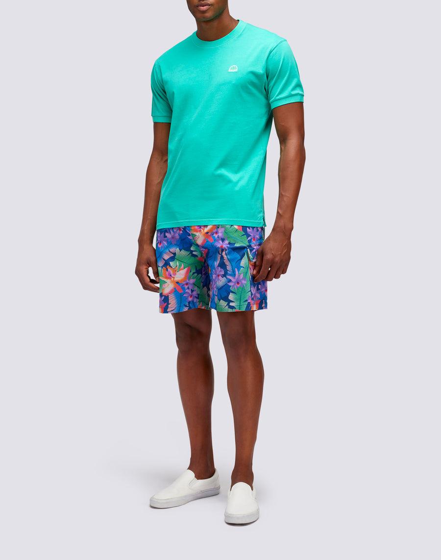 Sundek T-SHIRT NEW DEY GIROCOLLO TINTO CAPO CON LOGO m108tej78tc-a3201 Online