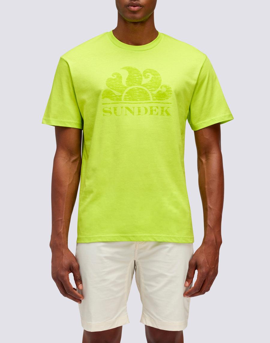 Sundek T-SHIRT MANICHE CORTE CON LOGO m021tej78ot-69100 Saldi Di Fabbrica