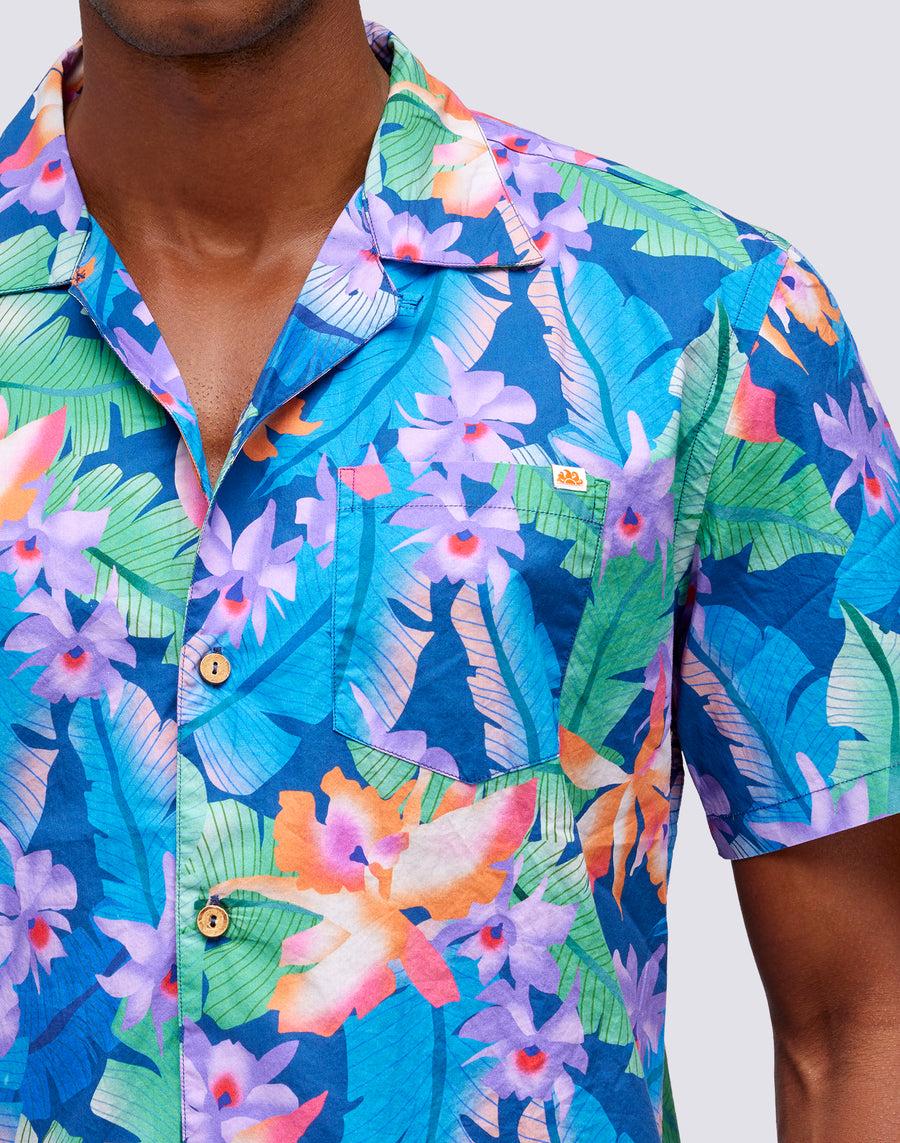 Sundek CAMICIA CON STAMPA FLOREALE ALL OVER m817shmu100-007o8 Promozione