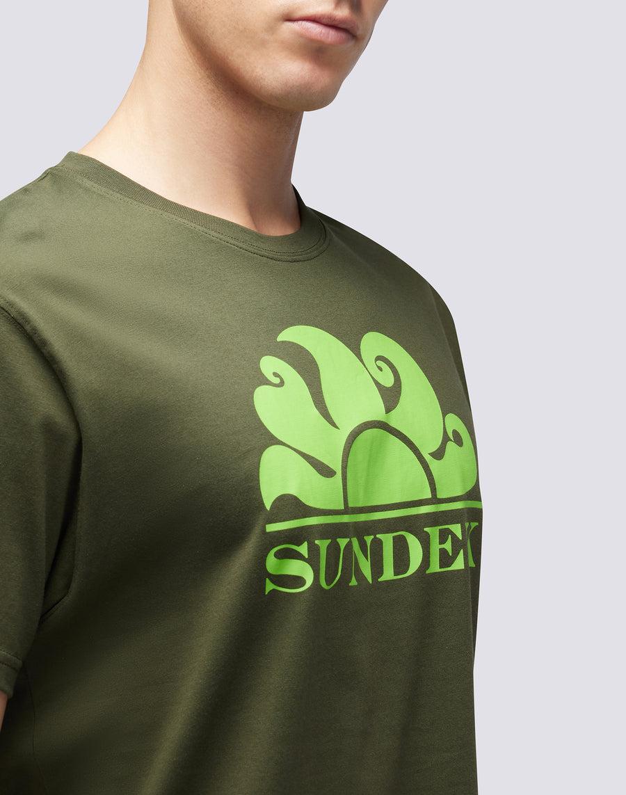 Sundek T-SHIRT GIROCOLLO CON STAMPA LOGO m021tej7800-30204 Soddisfazione Garantita