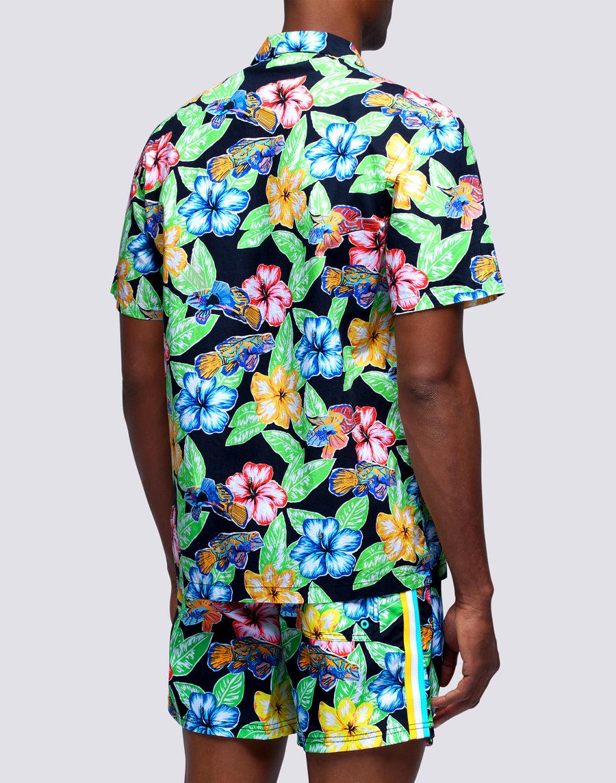 Sundek camicia con stampa floreale all over m669tesj500-a1800 Novità
