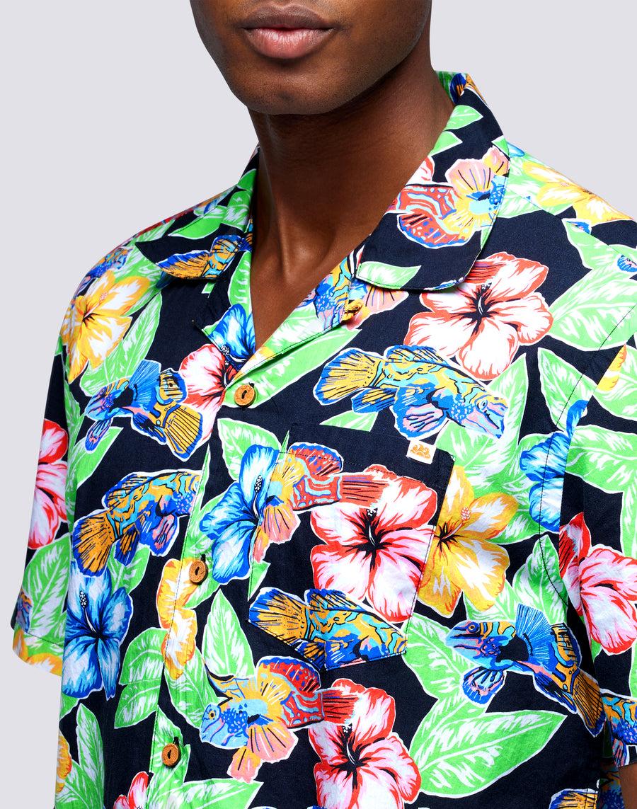 Sundek camicia con stampa floreale all over m669tesj500-a1800 Novità