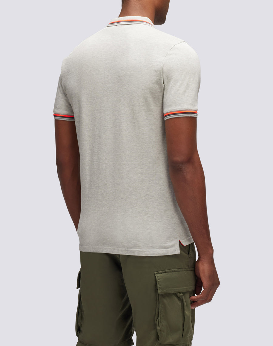 Sundek POLO BRICE IN COTONE PIQUET CON DETTAGLI TRICOLOR m779plj6500-02912 Saldi