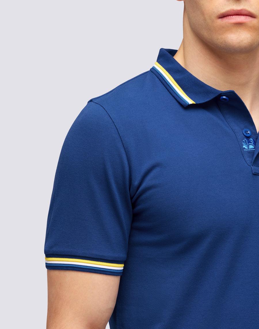 Sundek POLO BRICE IN COTONE PIQUET CON DETTAGLI TRICOLOR m779plj6500-a1701 Hotsell