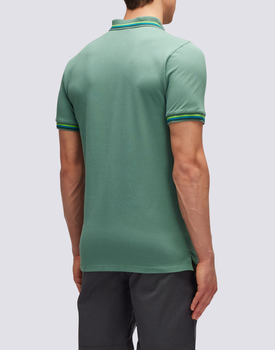 Sundek POLO BRICE IN COTONE PIQUET CON DETTAGLI TRICOLOR m779plj6500-a1601 In Saldo