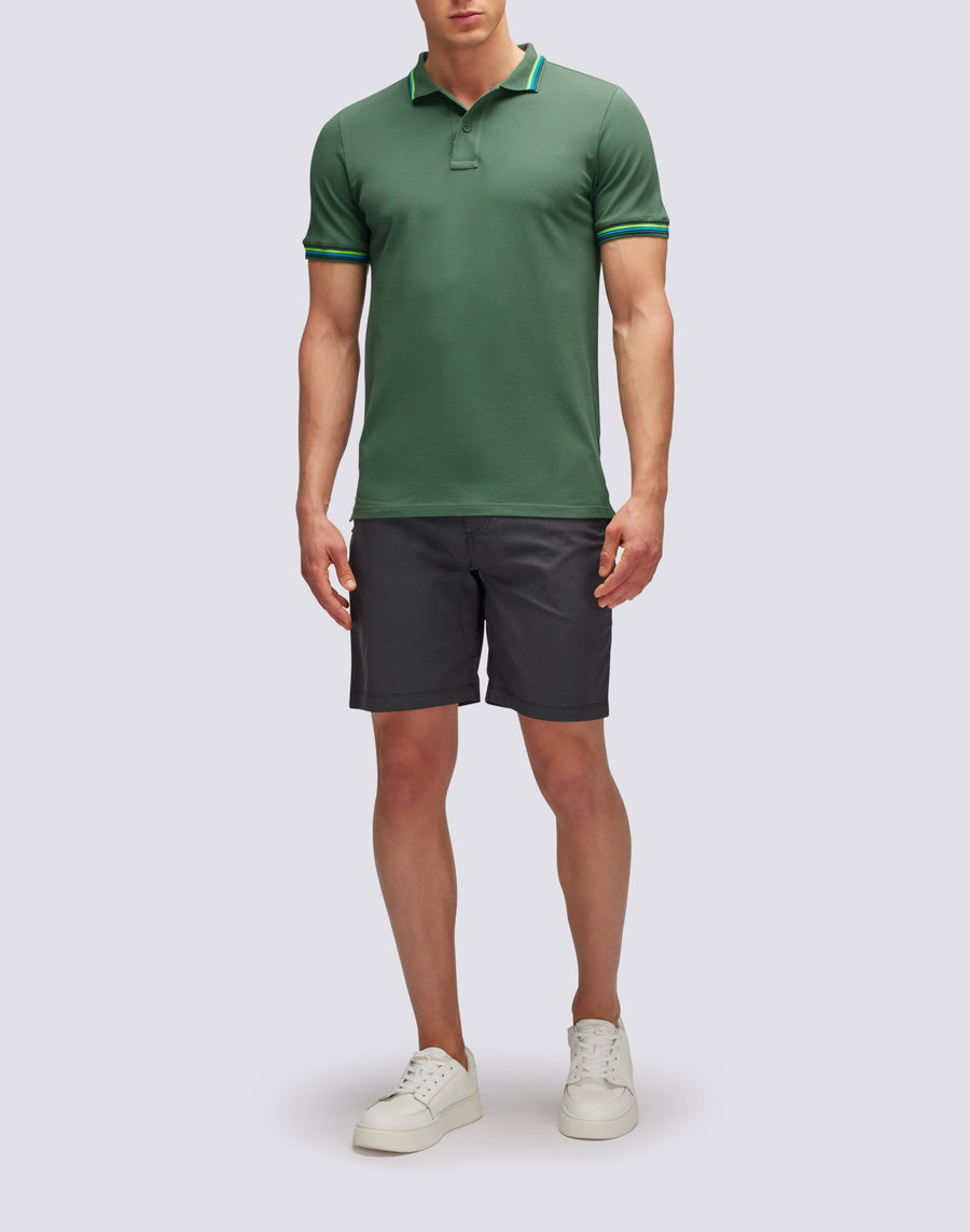 Sundek POLO BRICE IN COTONE PIQUET CON DETTAGLI TRICOLOR m779plj6500-a1601 In Saldo