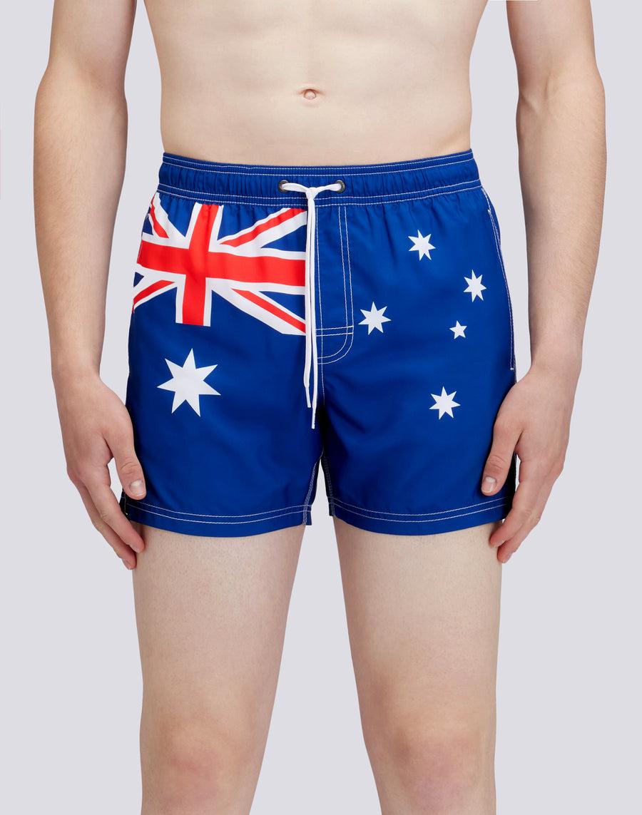 Sundek COSTUME DA BAGNO CORTO VITA ELASTICATA POLIESTERE RICICLATO REPREVE® BANDIERA AUSTRALIA M504BDRT3FG629FG Novità