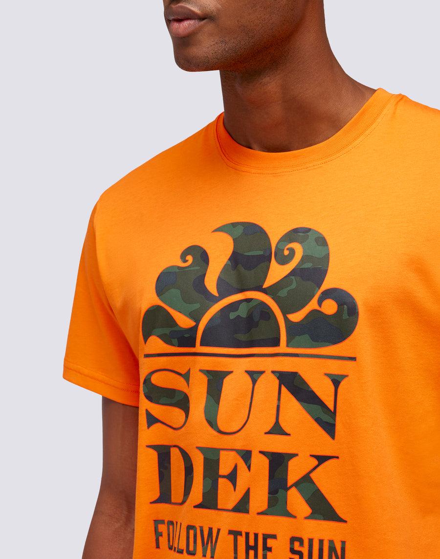 Sundek T-SHIRT STAMPA CAMOU FOLLOW THE SUN m026tej7853-55000 Fino Al -60%