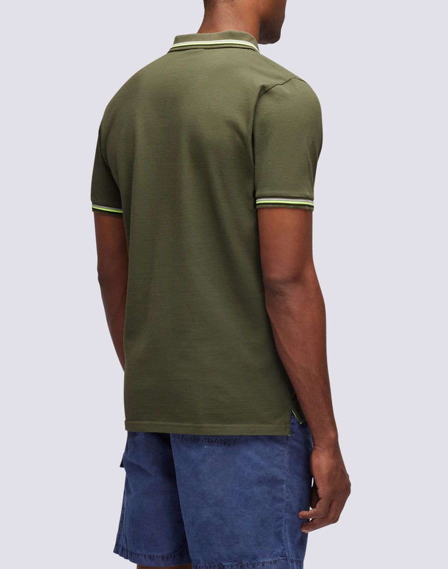Sundek polo brice in cotone piquet con dettagli tricolor M779PLJ6500-30208 Fino Al -60%
