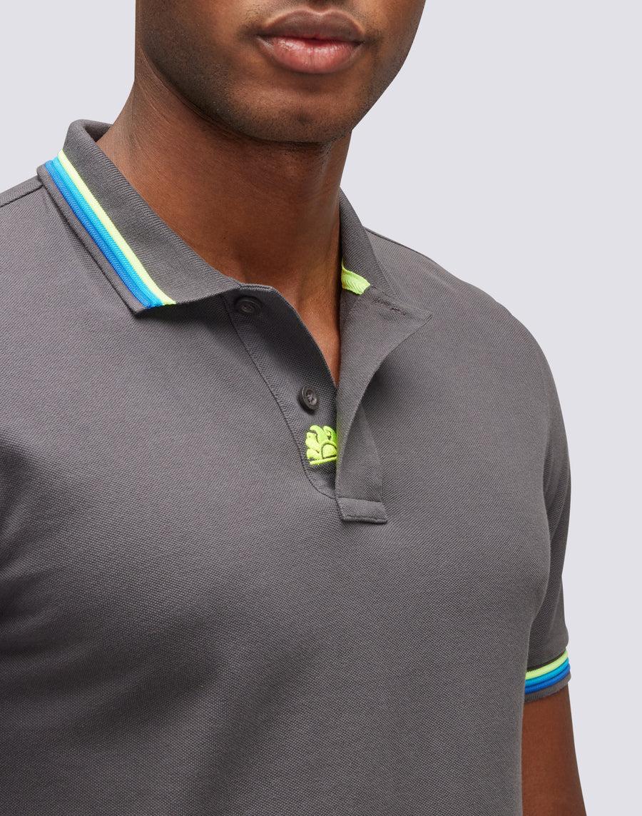 Sundek polo brice in cotone piquet con dettagli tricolor M779PLJ6500-10317 Prezzo Ridotto