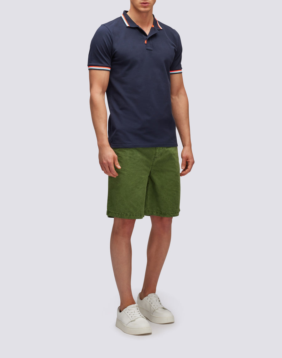 Sundek polo brice in cotone piquet con dettagli tricolor M779PLJ6500-00724 Presa