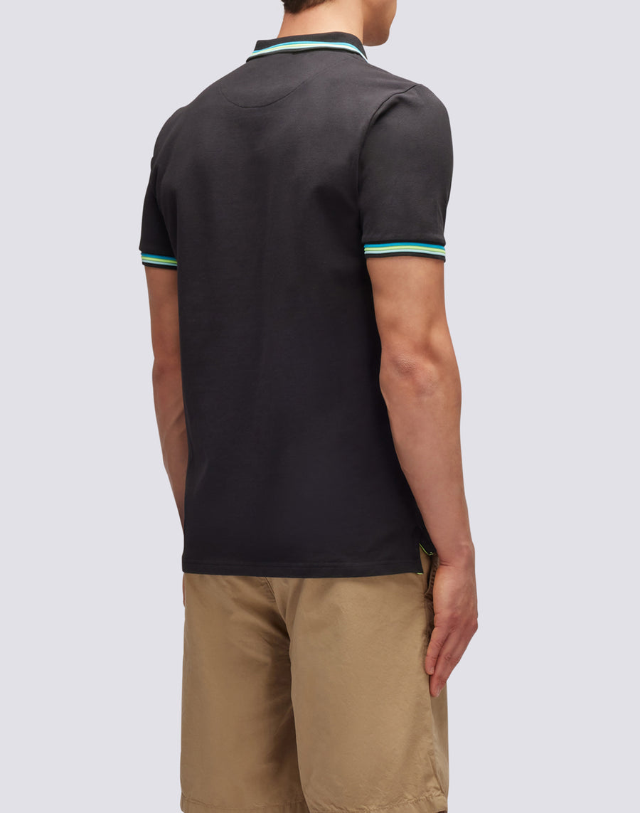 Sundek polo brice in cotone piquet con dettagli tricolor M779PLJ6500-00435 Offerta