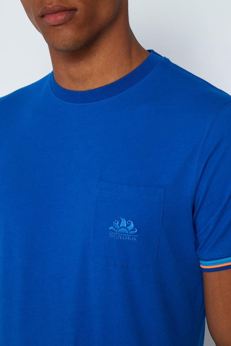 Sundek t-shirt finn girocollo con taschino M775TEJ7800-67502 Offerte