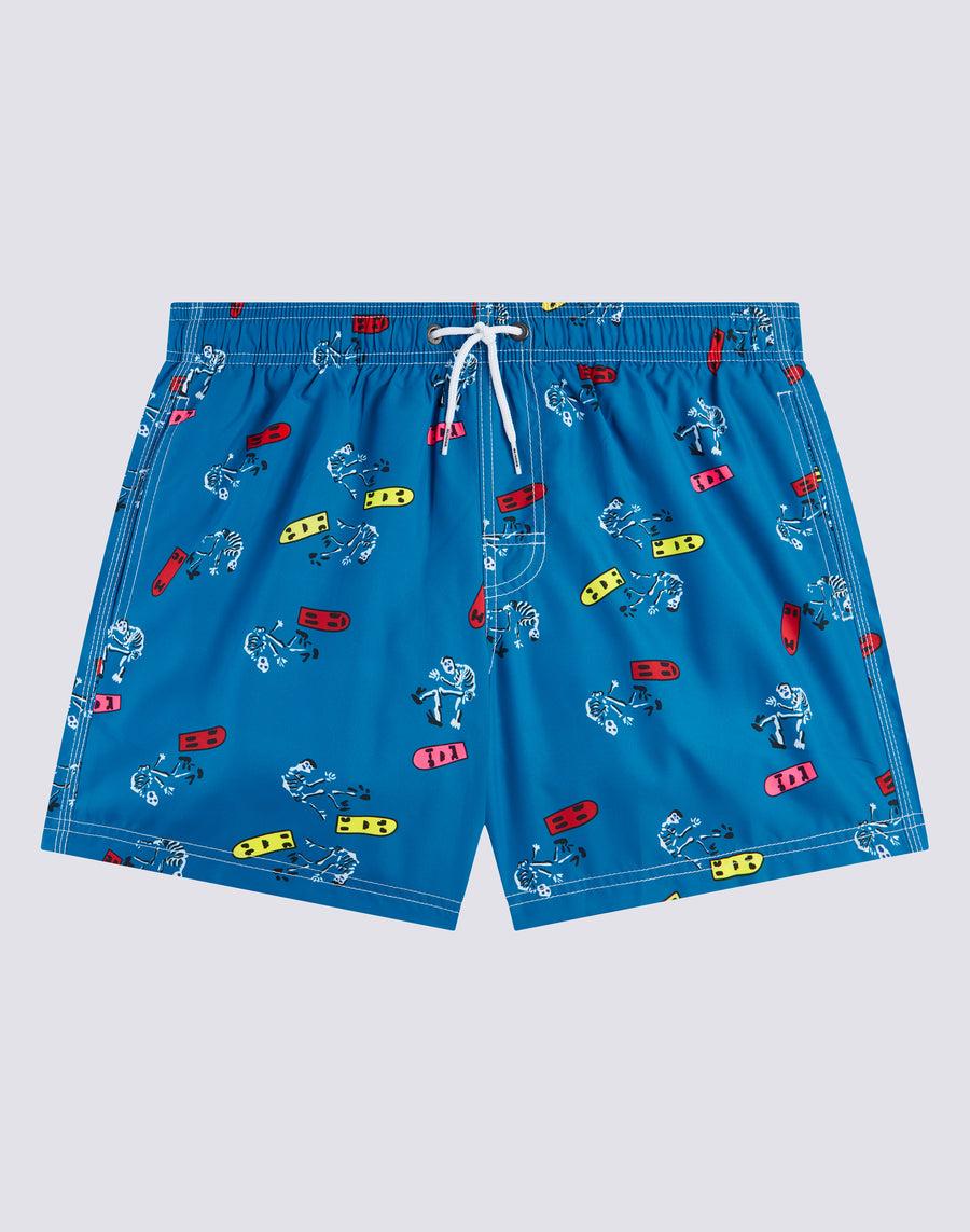 Sundek costume da bagno corto vita elasticata stampa skeleton ollie repreve® m504bdrt3ko-a17ko Vendita Calda