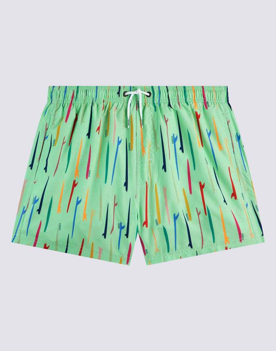 Sundek costume da bagno corto vita elasticata stampa pop surf repreve® m504bdrt3ru-776ru Saldi Di Fabbrica