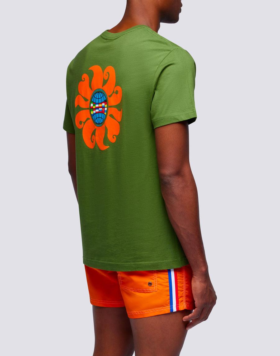 Sundek t-shirt uomo in cotone capsule flag m669tesj500-12700 Nuovo