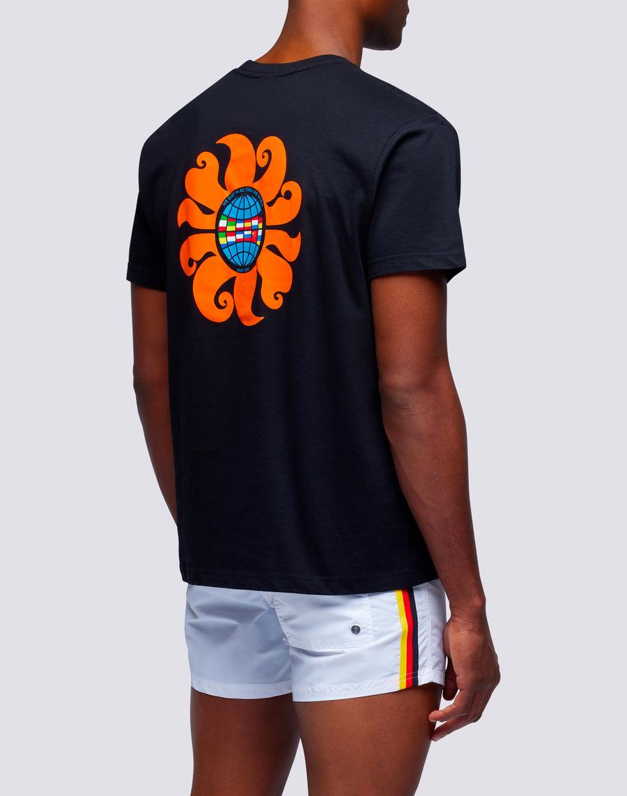 Sundek t-shirt uomo in cotone capsule flag m669tesj500-00100 Vendita