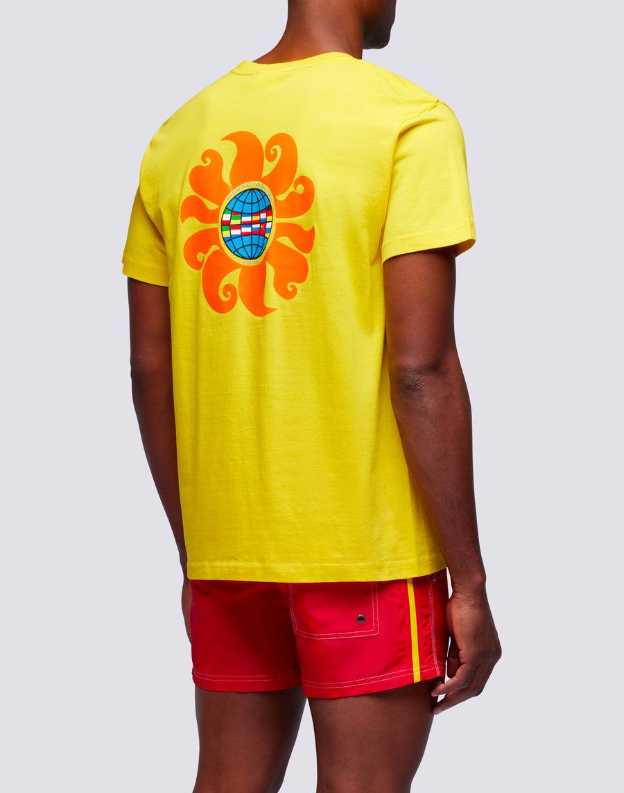 Sundek t-shirt uomo in cotone capsule flag m669tesj500-00700 Promozione