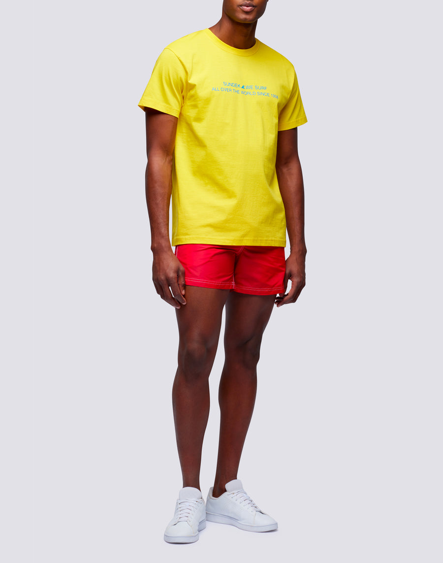 Sundek t-shirt uomo in cotone capsule flag m669tesj500-00700 Promozione