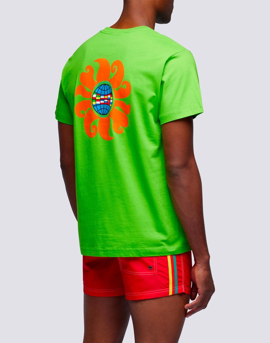 Sundek t-shirt uomo in cotone capsule flag m669tesj500-62000 Spedizione Gratuita