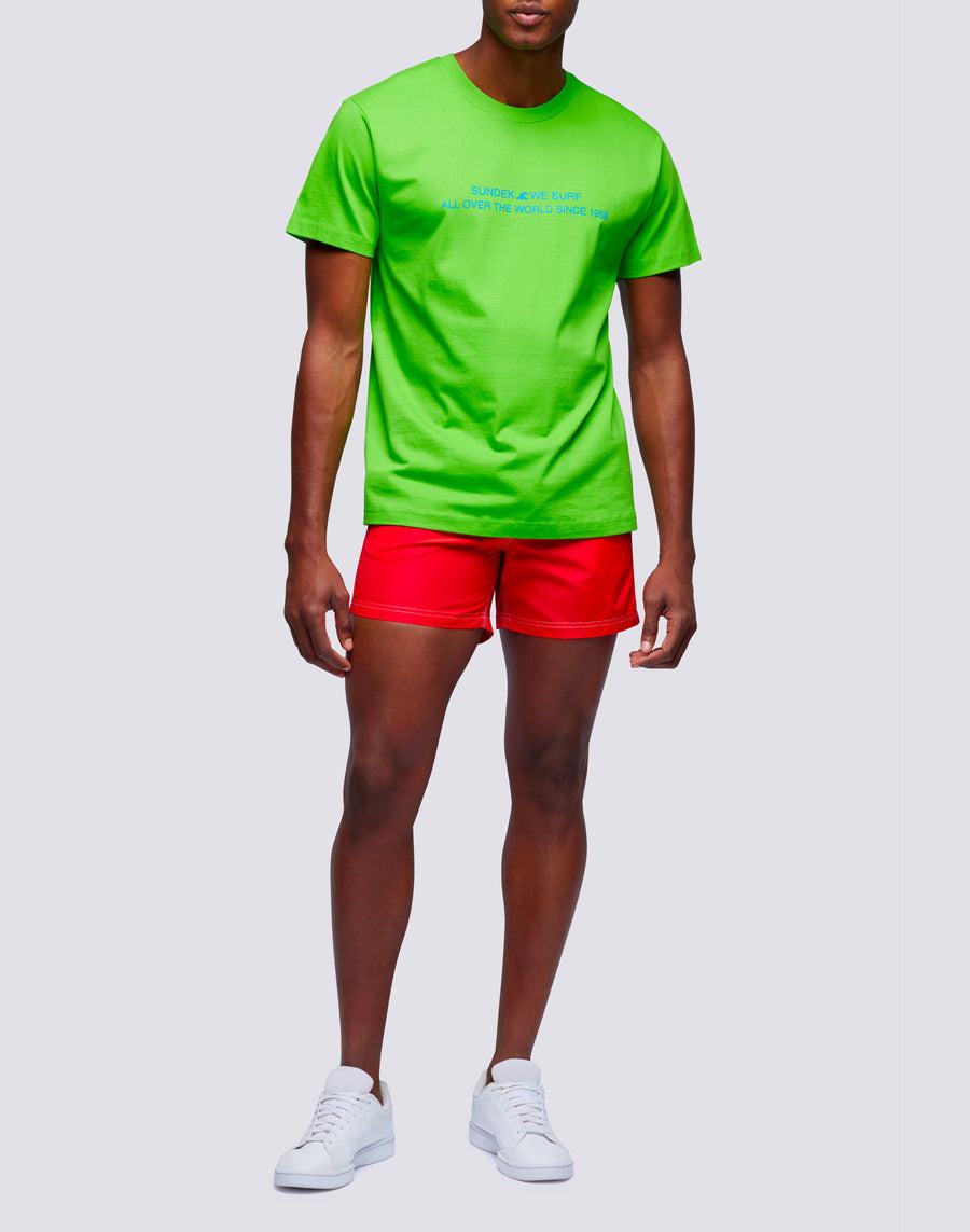 Sundek t-shirt uomo in cotone capsule flag m669tesj500-62000 Spedizione Gratuita
