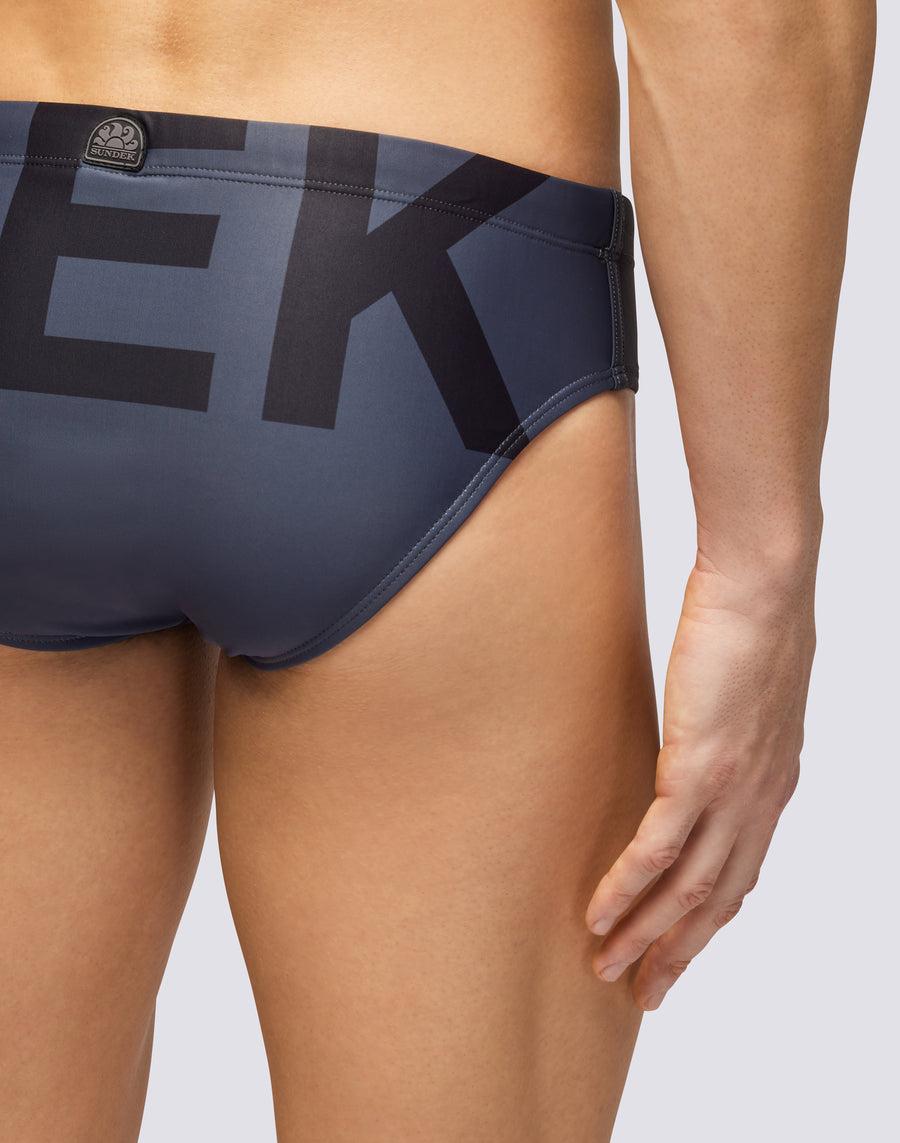 Sundek SLIP MARE CON LOGO m296ssl4100-00401 Promozione Limitata