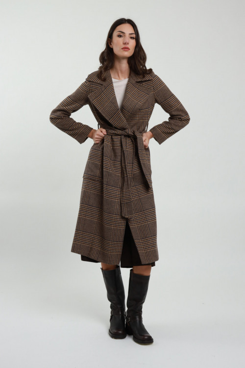 Susy Mix Cappotto Check Presa