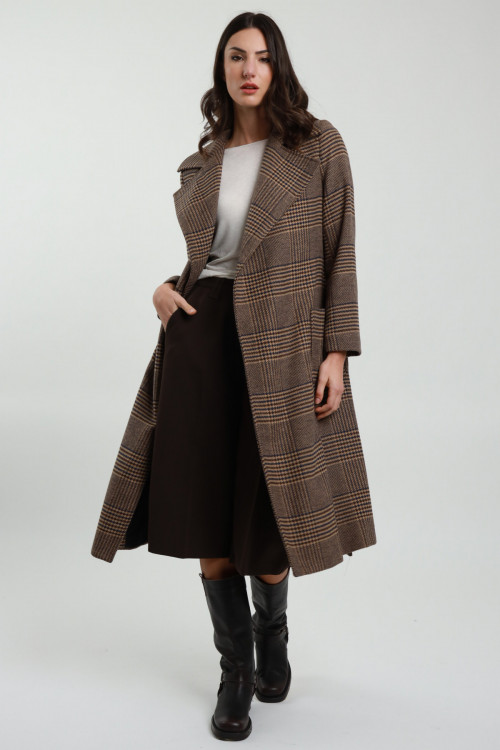 Susy Mix Cappotto Check Presa