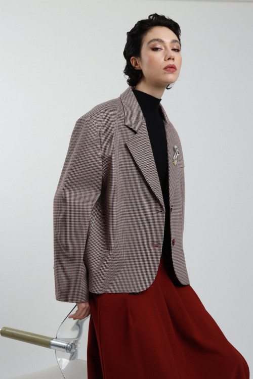 Susy Mix Giacca Oversize Con Spille Offerte