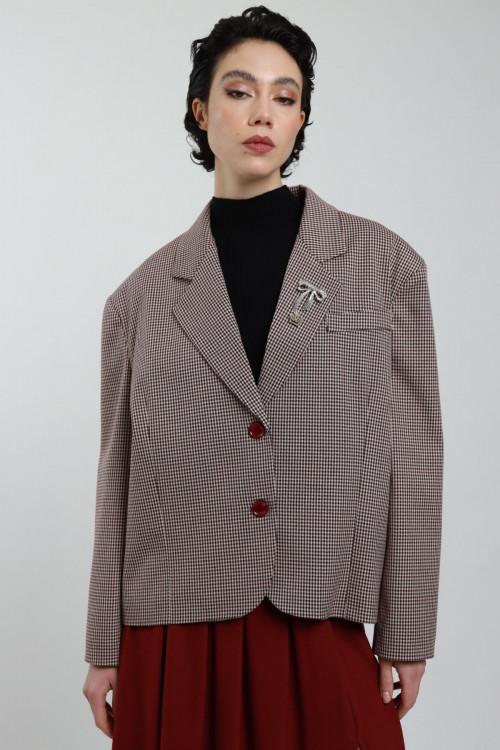 Susy Mix Giacca Oversize Con Spille Offerte