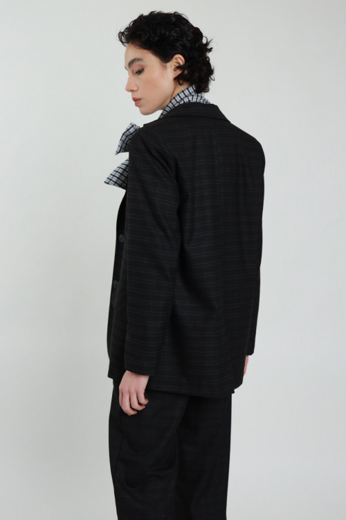 Susy Mix Giacca Check Lurex Saldi Di Fabbrica