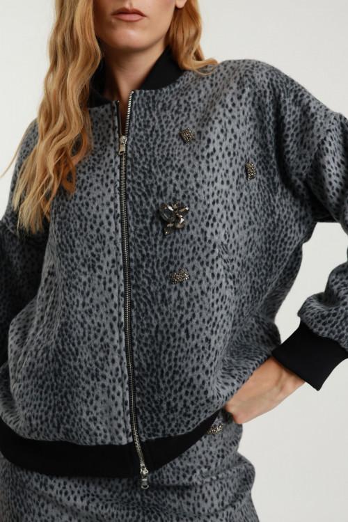 Susy Mix Bomber Maculato Negozio