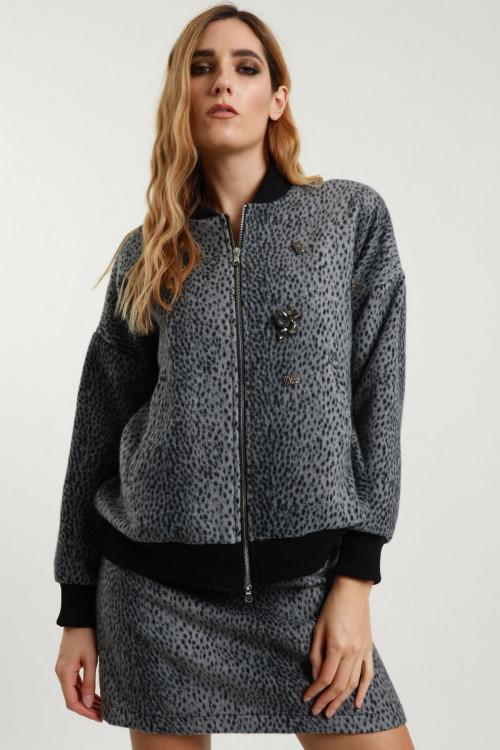 Susy Mix Bomber Maculato Negozio