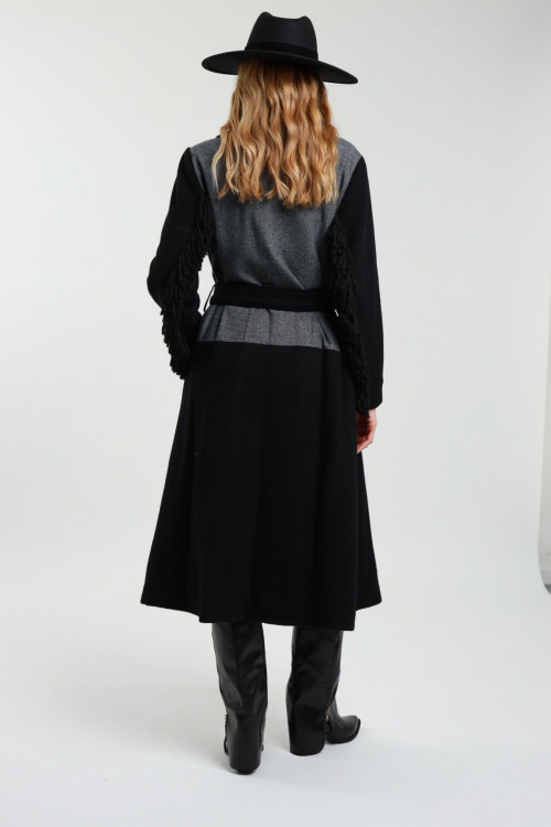 Susy Mix Cappotto Con Cintura In Linea