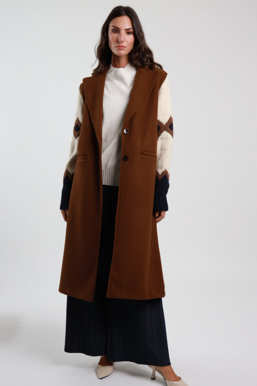 Susy Mix Cappotto Maniche Maglia Spedizione Gratuita