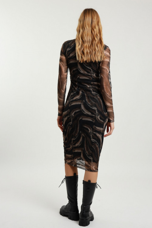 Susy Mix Abito Midi in Tulle Nuovo