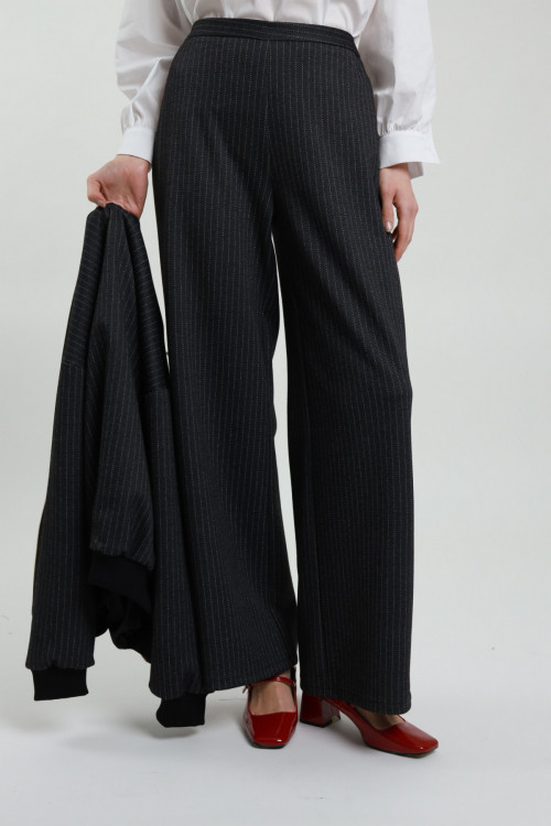 Susy Mix Pantalone Dritto Gessato Offerte stagionali