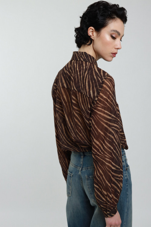 Susy Mix Camicia Fantasia Zebrata Offerta
