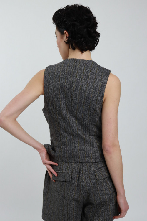 Susy Mix Gilet Spigato Vendita Calda