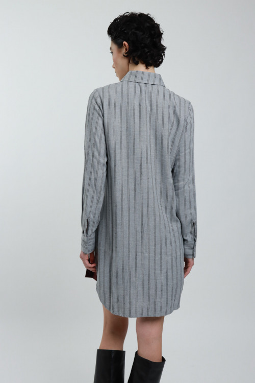 Susy Mix Camicia Gessata Over Italy