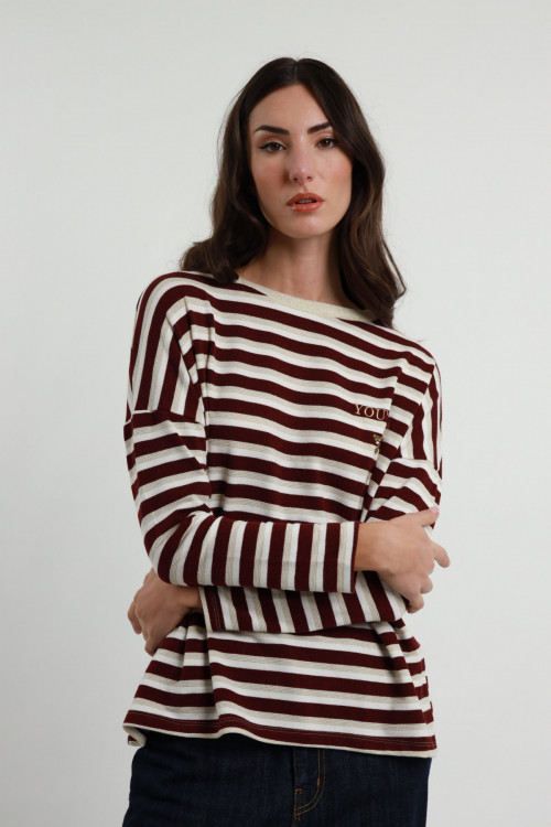 Susy Mix Maglia Righe "You Are a Star" Outlet