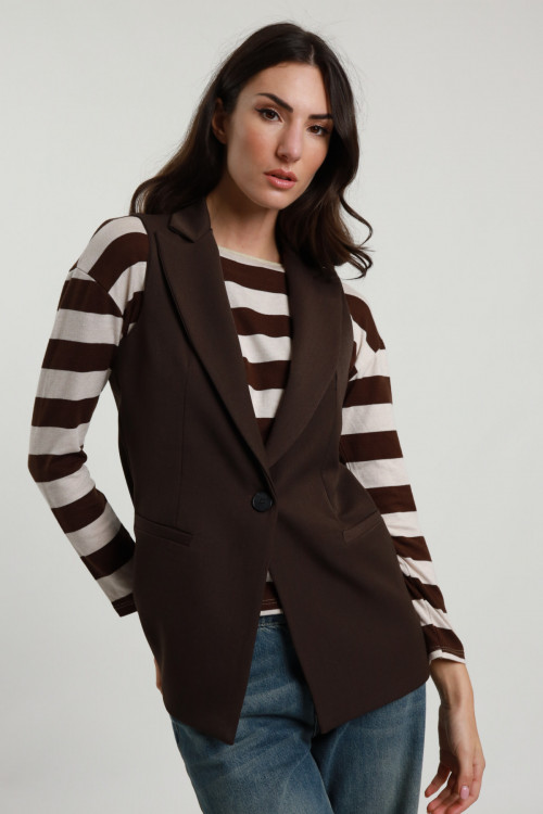 Susy Mix Gilet Lungo In Vendita