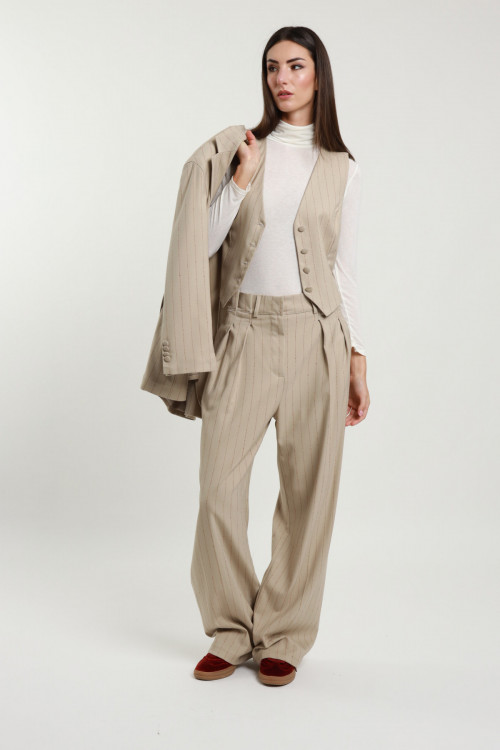 Susy Mix Pantalone Gessato Affare Del Giorno