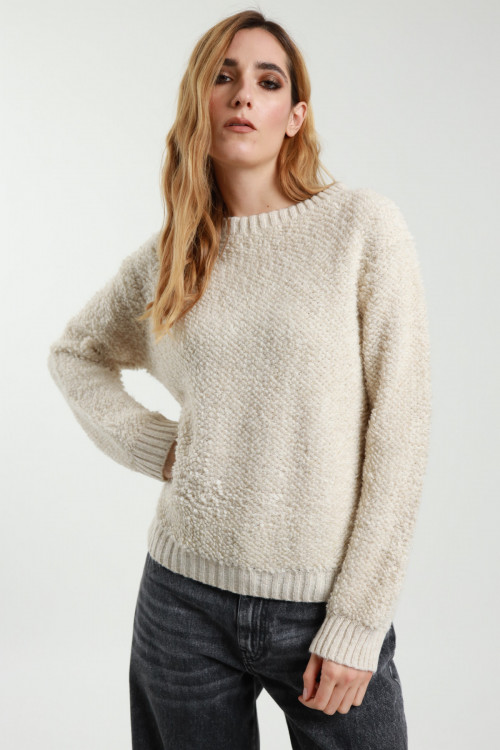 Susy Mix Pull Girocollo Bouclè Promozione Limitata