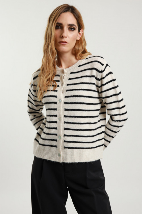 Susy Mix Cardigan Righe Affare Del Giorno