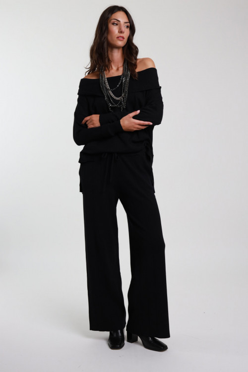 Susy Mix Pantaloni In Maglia Con Coulisse Soddisfazione Garantita